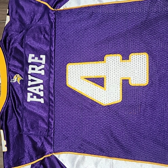 Vintage Reebok Minnesota Vikings Bret Favre Football Jersey size Large Boys - Picture 6 of 6